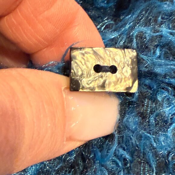 Sigrid Olsen Fuzzy Cardigan Sweater Ombre Blue Wool Artsy Boho LARGE#SOMU6920 - Picture 4 of 15